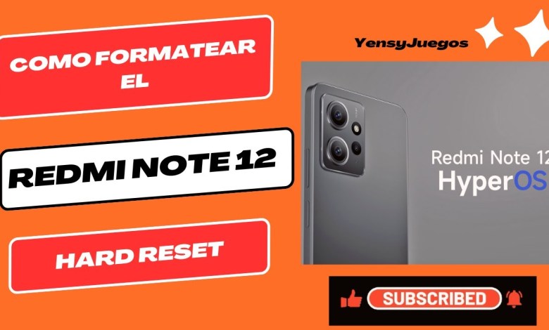 Hard Reset Redmi Note 12 Xiaomi HyperOS Hard Reset Redmi Note 12 Xiaomi HyperOS