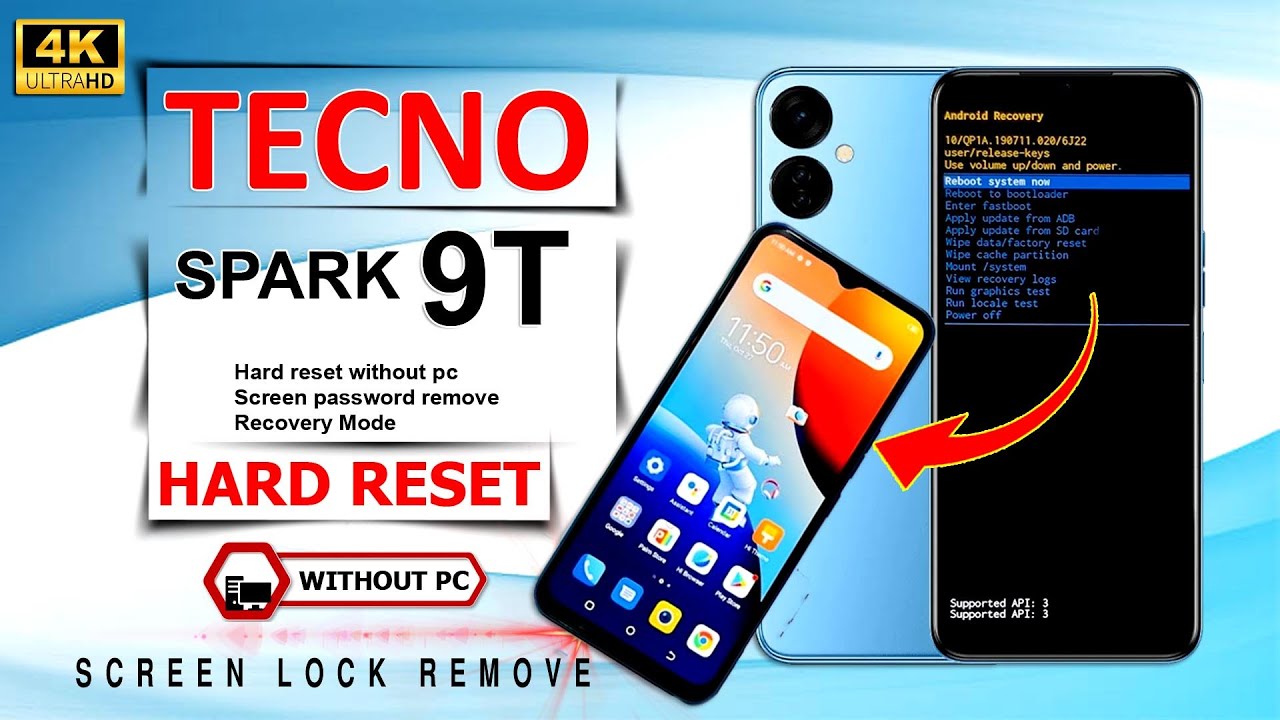 Tecno Spark 9T Hard Reset Without Computer Remove Tecno Spark 9T Hard Reset Without Computer Remove