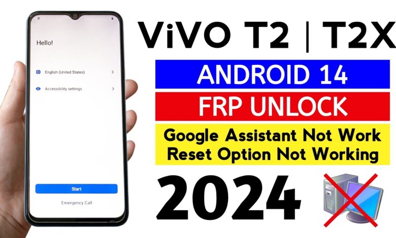 ViVO T2 / T2X 5G Frp Bypass Android 14 | 2024 Security ViVO T2 / T2X 5G Frp Bypass Android 14 | 2024 Security