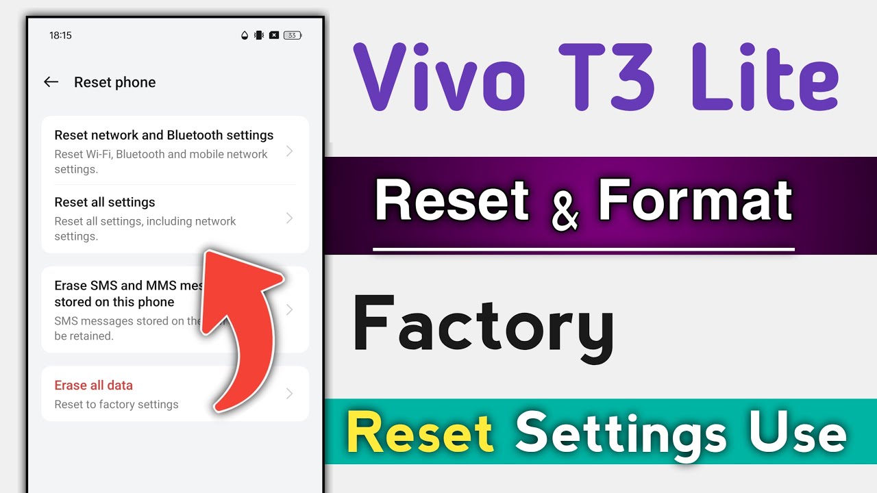 Vivo T3 Lite Reset Setting Format Setting Factory Reset Vivo T3 Lite Reset Setting Format Setting Factory Reset