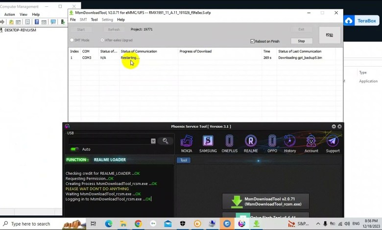 Realme RCSM Device Flash With Phoenix Service Tool Realme RCSM Device Flash With Phoenix Service Tool