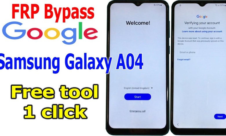 FRP Bypass Google Account Lock Samsung A04 Android FRP Bypass Google Account Lock Samsung A04 Android
