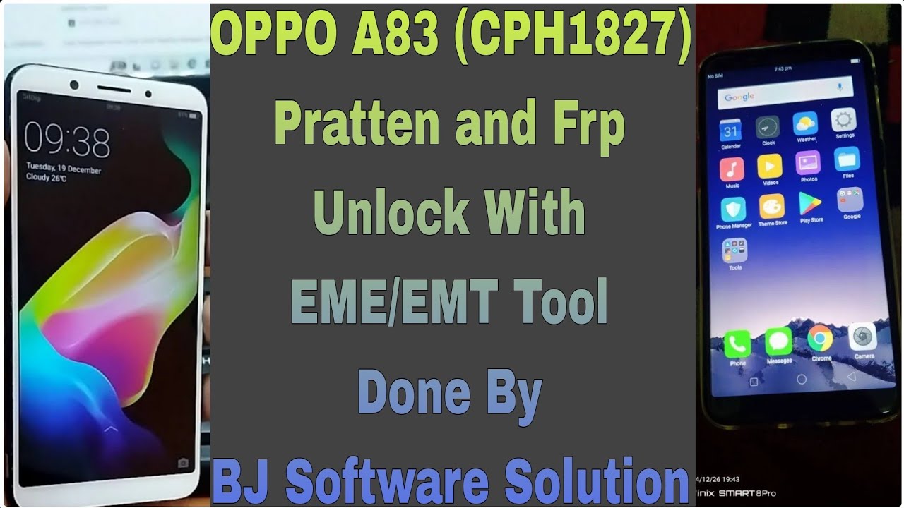 OPPO A83 CPH1827 Pratten and Frp Unlock With EME/EMT OPPO A83 CPH1827 Pratten and Frp Unlock With EME/EMT