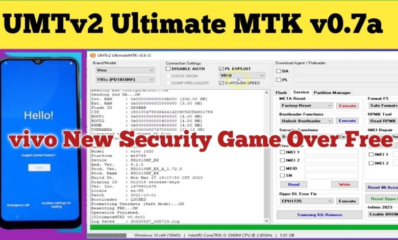 UMTv2 Ultimate MTK v0.7a Vivo MTK 2023 Solution || I live UMTv2 Ultimate MTK v0.7a Vivo MTK 2023 Solution || I live