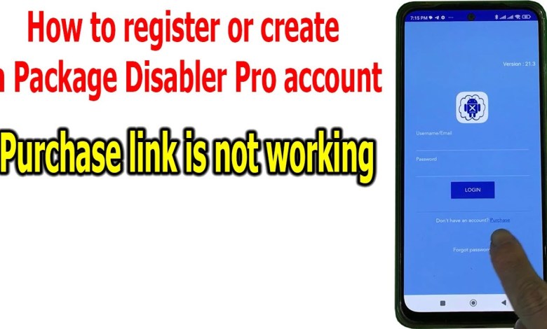 How to register or create a Package Disabler Pro How to register or create a Package Disabler Pro