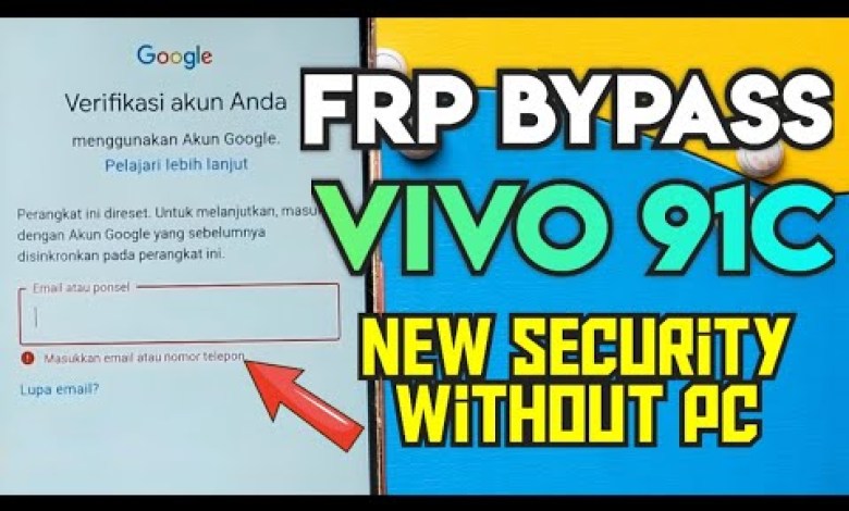 Vivo Y91c Frp Bypass / Google Account Verification Vivo Vivo Y91c Frp Bypass / Google Account Verification Vivo