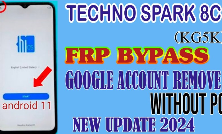 Tecno spark 8c frp bypass android 11 / tecno (kg5k) Tecno spark 8c frp bypass android 11 / tecno (kg5k)