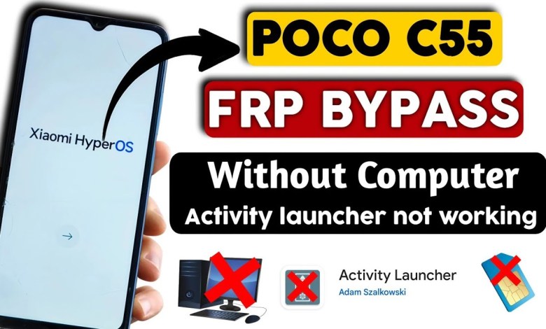 POCO C55 FRP Bypass | Xiaomi HyperOS | FRP BYPASS | POCO C55 FRP Bypass | Xiaomi HyperOS | FRP BYPASS |