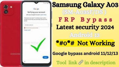 Samsung A03 (SM-A035F) Frp Bypass Android 11/12/13 || Samsung A03 (SM-A035F) Frp Bypass Android 11/12/13 ||
