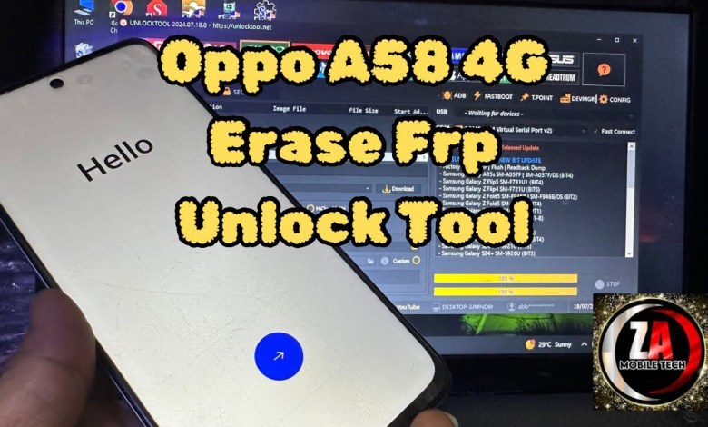 Oppo A58 4G Frp Bypass With Unlock Tool | Oppo A58 Oppo A58 4G Frp Bypass With Unlock Tool | Oppo A58