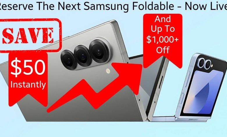 Reserve the Samsung Galaxy Z Fold 6 & Z Flip 6 Reserve the Samsung Galaxy Z Fold 6 & Z Flip 6