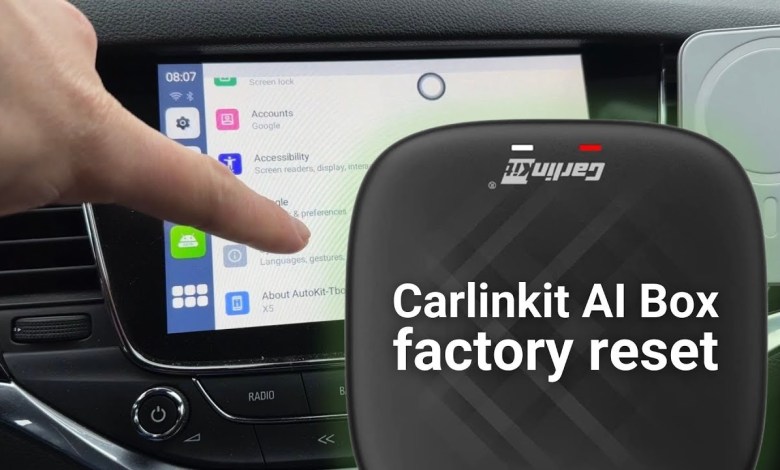 Carlinkit AI Box Reset to Factory Default Carlinkit AI Box Reset to Factory Default