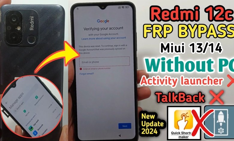 Redmi 12c (MIUI 13/14) FRP Bypass | No Activity Redmi 12c (MIUI 13/14) FRP Bypass | No Activity