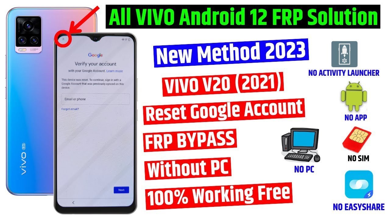 All vivo Android 12 Frp bypass without PC All vivo Android 12 Frp bypass without PC