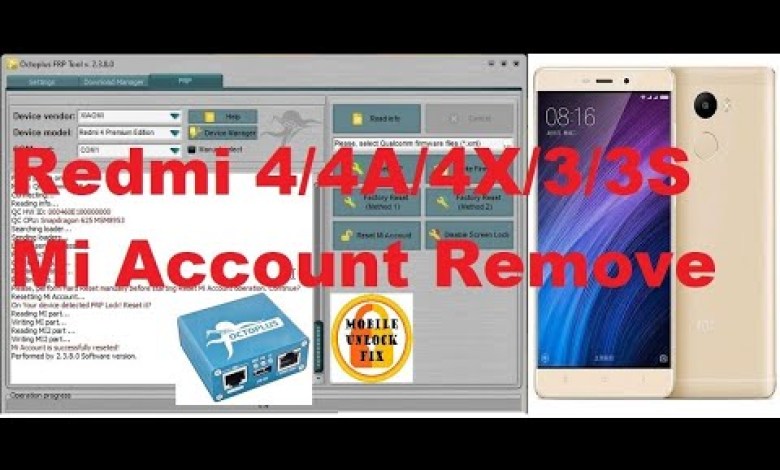Redmi 4 Mi Account Remove Octoplus FRP Tool by Mobile Redmi 4 Mi Account Remove Octoplus FRP Tool by Mobile