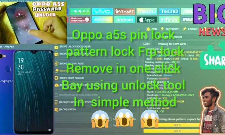 #Oppo A5s (AX5s) unlock and frp bypass with unlock tool #Oppo A5s (AX5s) unlock and frp bypass with unlock tool
