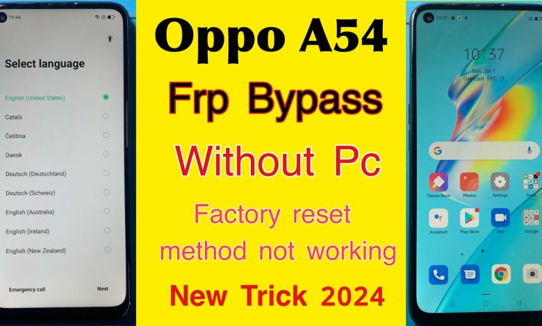 Oppo A54 (CPH2239) Frp Bypass | Without Pc | Factory Oppo A54 (CPH2239) Frp Bypass | Without Pc | Factory