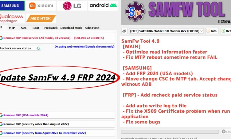 Update SamFw 4.9 Tool FRP Samsung download Samfw Update SamFw 4.9 Tool FRP Samsung download Samfw