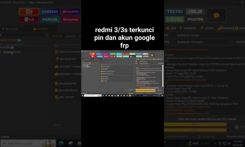 xiaomi redmi 3/3s terkunci pin dan frp #teknisigunung xiaomi redmi 3/3s terkunci pin dan frp #teknisigunung