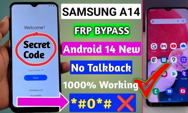 Samsung A14 / A14 5G FRP Bypass Android 14 Without PC | Samsung A14 / A14 5G FRP Bypass Android 14 Without PC |