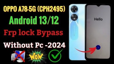 Oppo A78-5G (CPH2495) Frp Bypass Android 13,12 Without Oppo A78-5G (CPH2495) Frp Bypass Android 13,12 Without