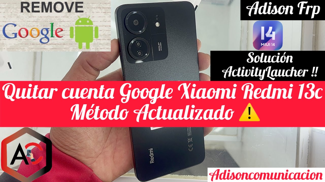 Remove Google account Xiaomi Redmi 13c | METHOD Remove Google account Xiaomi Redmi 13c | METHOD