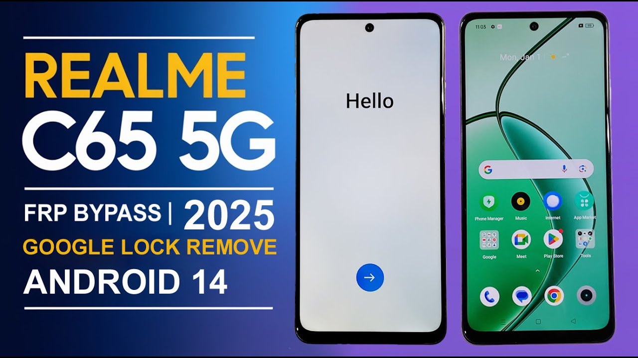 Unlocking Secrets: How to Bypass FRP on the Realme C65 5G (RMX3997) with Android 14! Unlocking Secrets: How to Bypass FRP on the Realme C65 5G (RMX3997) with Android 14!