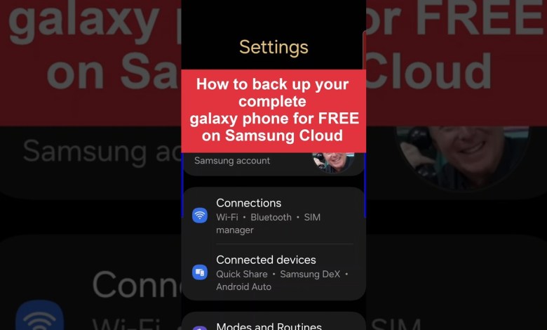 How to use Samsung FREE Cloud Backup with How to use Samsung FREE Cloud Backup with