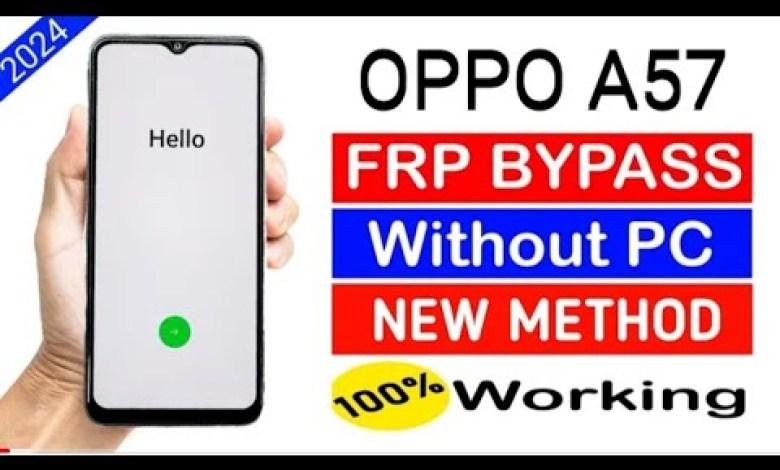 OPPO A57 (2022) Frp Bypass | New Trick 2024 l OPPO Frp OPPO A57 (2022) Frp Bypass | New Trick 2024 l OPPO Frp