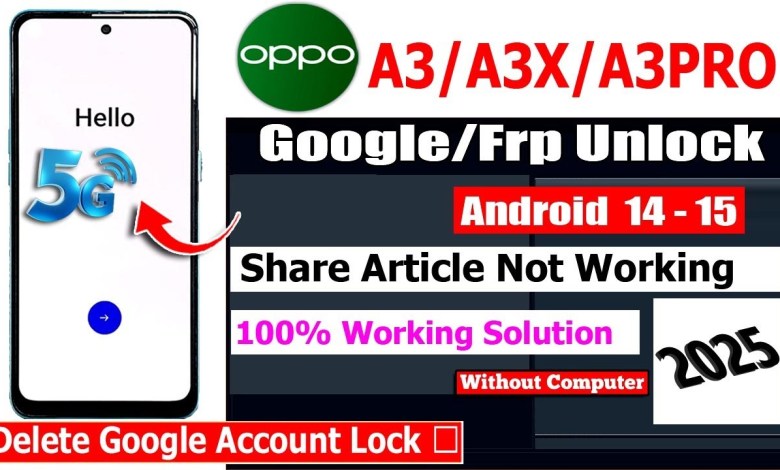 Unlocking Secrets: OPPO A3/A3x/A3 Pro 5G FRP Bypass for Android 14 & 15! Unlocking Secrets: OPPO A3/A3x/A3 Pro 5G FRP Bypass for Android 14 & 15!