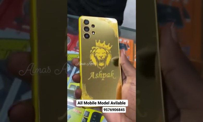 Put a gold cover on your mobile #shorts Put a gold cover on your mobile #shorts