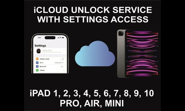 iCloud Unlock Service, With Settings Access, iPad All iCloud Unlock Service, With Settings Access, iPad All