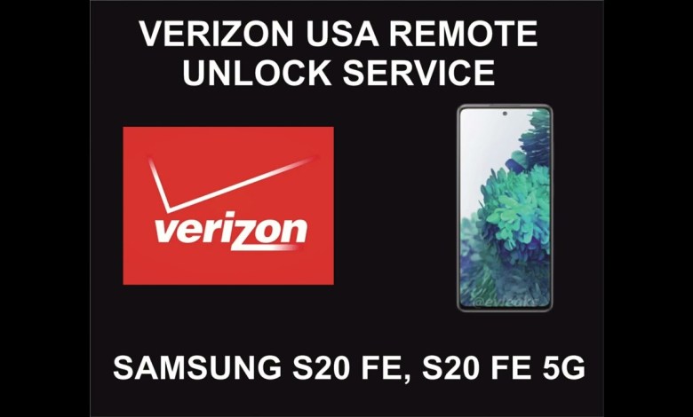 Verizon USA Samsung Unlock Service, Samsung S20 FE Verizon USA Samsung Unlock Service, Samsung S20 FE