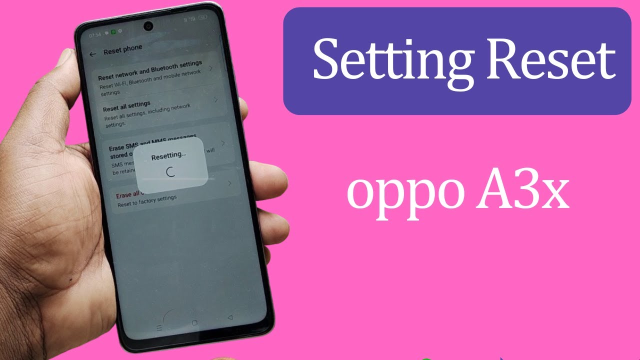 Oppo a3x 5g me setting reset kaise kare | how to reset Oppo a3x 5g me setting reset kaise kare | how to reset
