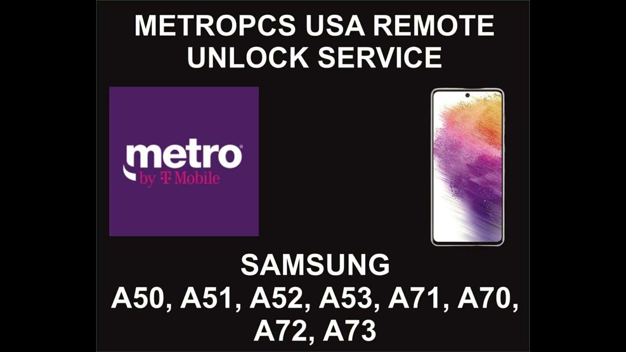MetroPCS USA Remote Unlock Service, Samsung A51, A52, MetroPCS USA Remote Unlock Service, Samsung A51, A52,