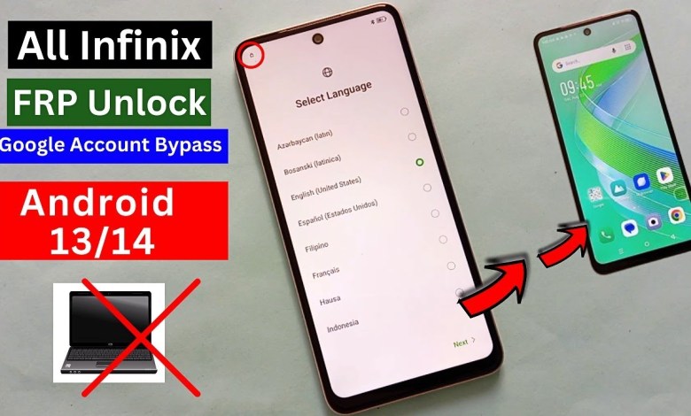All Infinix Android 13/14 FRP Bypass/Unlock Without Pc All Infinix Android 13/14 FRP Bypass/Unlock Without Pc