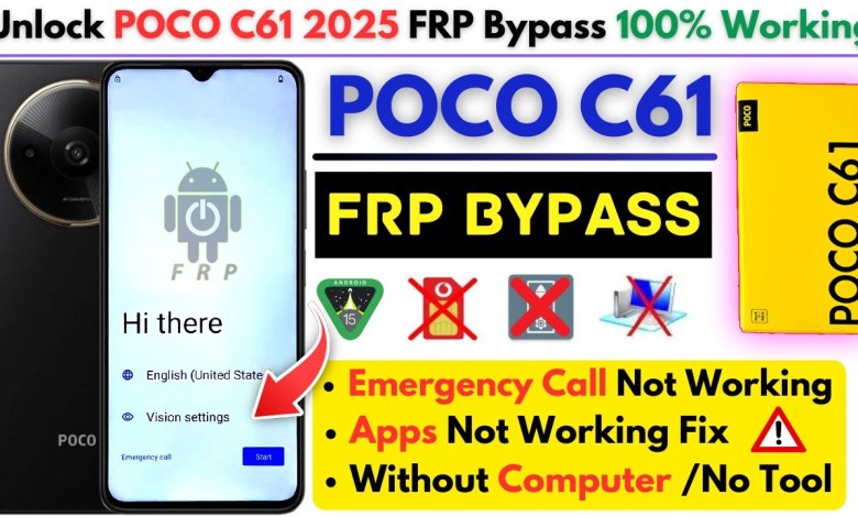 Discover How to Bypass POCO C61 FRP Without a PC in 2025 Discover How to Bypass POCO C61 FRP Without a PC in 2025