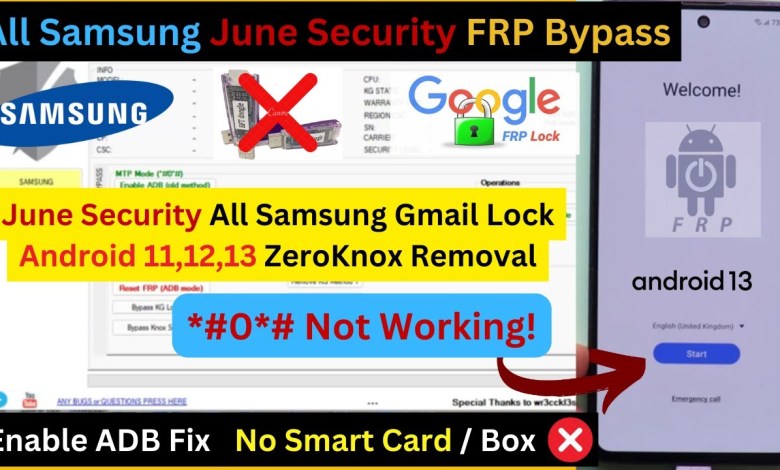 All Samsung (June Security) Android 13, 12, 11 FRP All Samsung (June Security) Android 13, 12, 11 FRP