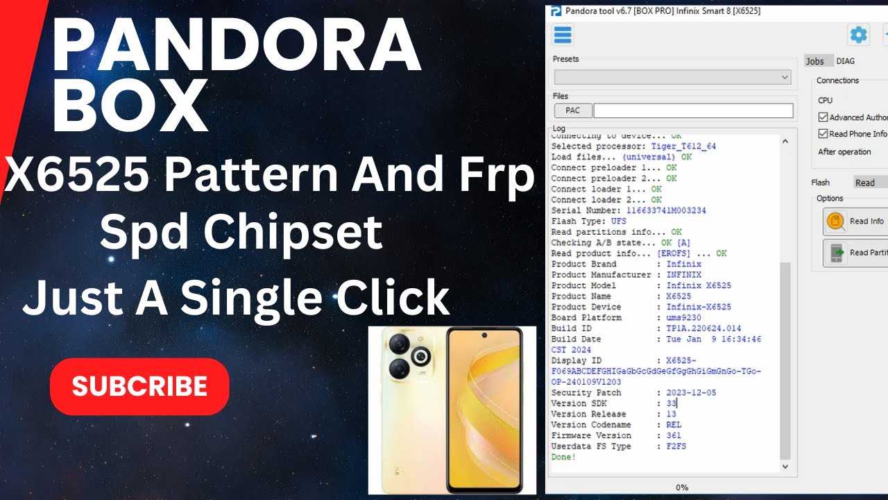 X6525 Infinix Smart 8 Spd Chipset Pattern and Frp X6525 Infinix Smart 8 Spd Chipset Pattern and Frp