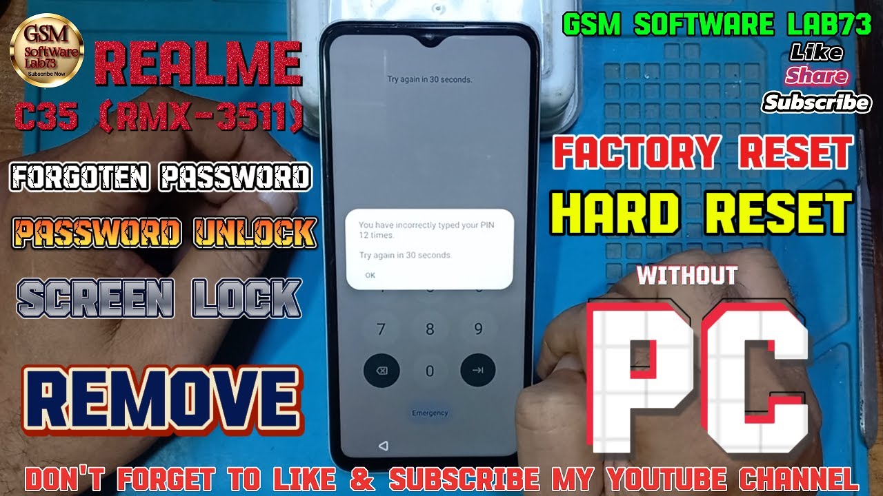Realme C35 Hard Reset|Realme C35 Pattern Unlock Without Realme C35 Hard Reset|Realme C35 Pattern Unlock Without