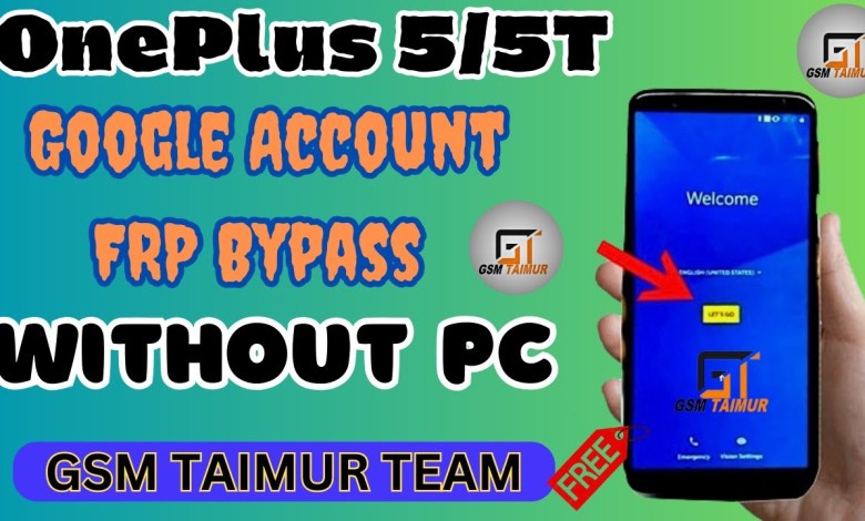 How to bypass Google Account protection OnePlus 5T Frp How to bypass Google Account protection OnePlus 5T Frp