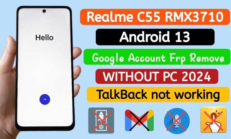 Realme C55 (RMX3710) Frp bypass WITHOUT PC | TalkBack Realme C55 (RMX3710) Frp bypass WITHOUT PC | TalkBack