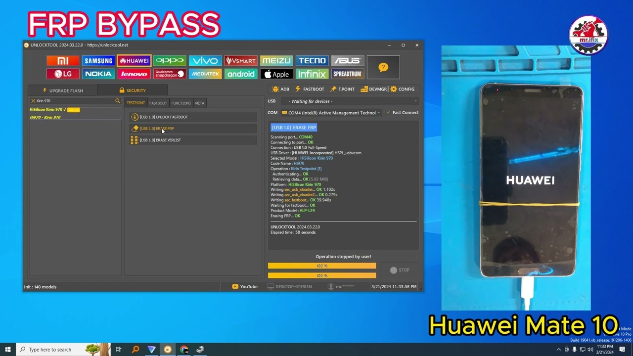 HUAWEI MATE 10 FRP LOCK BYPASS DONE #bypass_frp #huawei HUAWEI MATE 10 FRP LOCK BYPASS DONE #bypass_frp #huawei