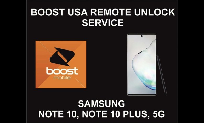 Boost USA Remote Unlock Service, Samsung Note 10, Note Boost USA Remote Unlock Service, Samsung Note 10, Note