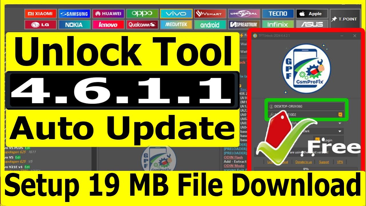 TFT Unlock Tool 4.6.1.1 Auto Update Download And TFT Unlock Tool 4.6.1.1 Auto Update Download And