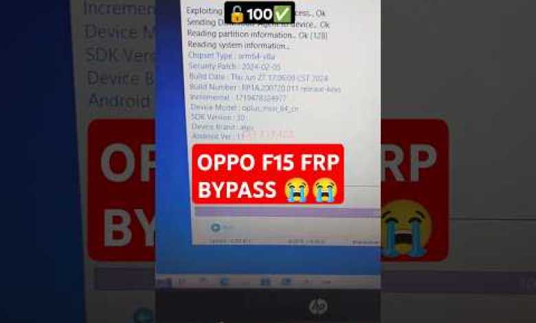 Learn how to bypass FRP on OPPO F15 and unlock the mobile lock Learn how to bypass FRP on OPPO F15 and unlock the mobile lock