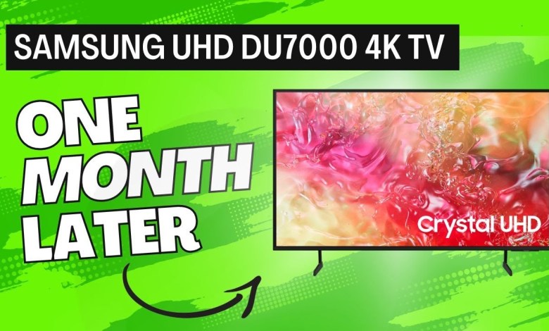 Samsung Crystal UHD DU7000 4K Smart TV: 1 Month Samsung Crystal UHD DU7000 4K Smart TV: 1 Month
