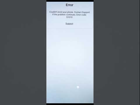 Couldn't enrol your phone. Contact Support if the Couldn't enrol your phone. Contact Support if the