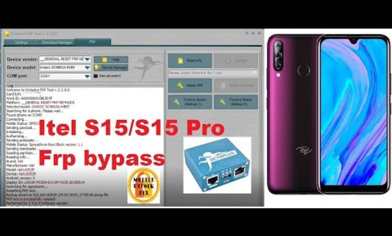 Itel S15 Pro L6002P Frp bypass Octoplus FRP Tool by Itel S15 Pro L6002P Frp bypass Octoplus FRP Tool by