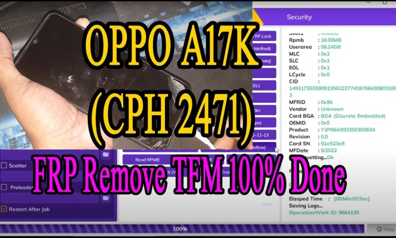 Oppo A17K (CPH2471) FRP Remove TFM tool by Silent Oppo A17K (CPH2471) FRP Remove TFM tool by Silent